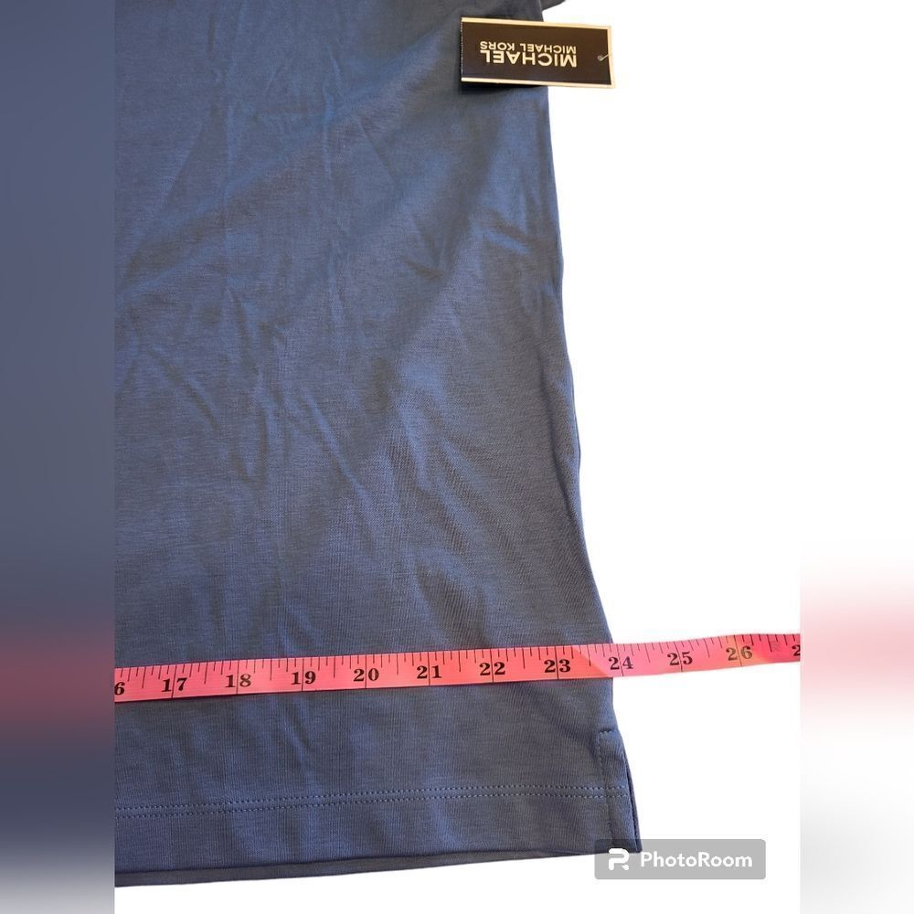 Michael Kors golf style shirt, blue NWT, men's size XL - Picture 5 of 7